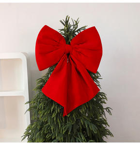 Grand Nœud <span class=keywords><strong>de</strong></span> Noël à suspendre, Ornement pour Arbre <span class=keywords><strong>de</strong></span> Noël, Décoration pour Fêtes <span class=keywords><strong>de</strong></span> Fin d'Année - Product Image 5