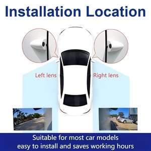 10-inch toàn màn hình IPS 4K streaming Recorder với phía trước bên trái bên phải Ba Ống kính HD AHD xe điểm mù gương chiếu hậu điện tử - Product Image 4