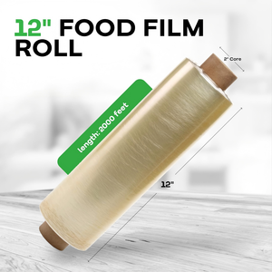 Película para Alimentos Huamaohengchun de 12" x 2000', Rollo de Plástico Transparente para Envolver Alimentos, Libre de BPA, Rollo de Plástico Adhesivo Confiable para Empacar y Almacenar Alimentos - Product Image 5