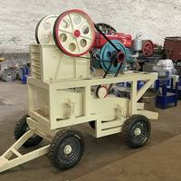 Concasseur à mâchoires mobile portable haute efficacité PE 250 X 400 Diesel pour la concassage de pierres et de granit
