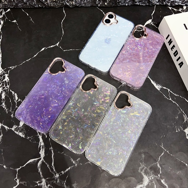 Hot Sale Electroplated IMD Transparent Bling Gradient Frame Watercolor Glitter TPU Phone Case for iPhone 16 Pro Max 15 Plus