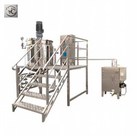 Cuve de mélange automatique en acier inoxydable FKJX avec agitateur, capacité 50L/200L, chemise en SUS304 pour le traitement des produits chimiques