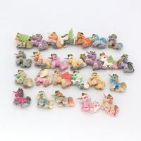 Fabrication chinoise floquée figurines de Noël poupées poney flocage petits jouets