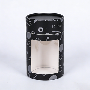 Custom Printed Cardboard Cylinder Candle Packaging <b>Round</b> Kraft Paper <b>Boxes</b> Lid UV Coating Matt Lamination for Cosmetic Gifts - Product Image 3