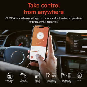 Bomba de Calor Comercial <span class=keywords><strong>R32</strong></span> de 35.5kW con Carcasa Metálica, 380V EVI DC <span class=keywords><strong>Inverter</strong></span> Trifásica, Calentador de Agua Doméstico A++, para Exteriores y Hoteles - Product Image 5