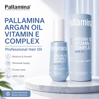 Sérum Huile Capillaire à la Vitamine E Réduit la Casse des Cheveux Traitement Quotidien Sans Rinçage pour Cheveux Secs et Frisés