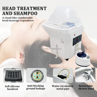Bac à shampoing mobile en céramique moderne pour salon de coiffure, avec réservoir d'eau de 60 L, blanc, portable, pour utilisation dans la salle de bain