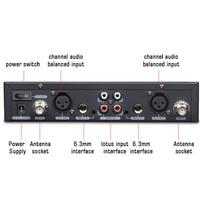 Système de monitoring intra-auriculaire sans fil STABCL ST-9912 avec microphone-casque XLR et jack 3,5 mm, moniteur de scène professionnel 2 canaux