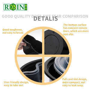Custom /OEM/usa e getta nero microonde 4 5 6 vano pp contenitore per alimenti Tiffin Bento porta cibo contenitori con coperchio - Product Image 5