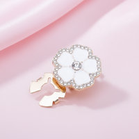 Boutons en strass, vente chaude transfrontalière, boutons de manchette amovibles, décoratifs, colorés, en forme de fleur, de papillon, nouveaux boutons de col