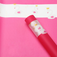 Papier d'emballage coréen imperméable Swan Princess pour bouquets de fleurs DIY