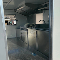 Camion de restauration mobile certifié DOT de 2,5 m avec friteuse, galvanisé pour l'extérieur, idéal pour la plage, directement du fabricant