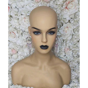 Testa di manichino femminile con le spalle per la visualizzazione parrucca afro americano - Product Image 5