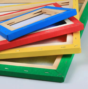 Vente en gros de <span class=keywords><strong>toile</strong></span> de <span class=keywords><strong>peinture</strong></span> colorée mixte en coton professionnel cadre en bois peint à la main <span class=keywords><strong>pour</strong></span> enfants - Product Image 6