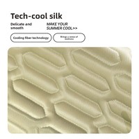 Tapis rafraîchissant en soie glacée pour animaux de compagnie, coussin d'été auto-refroidissant lavable avec gel rafraîchissant, tapis antidérapant pour cage pour chiots