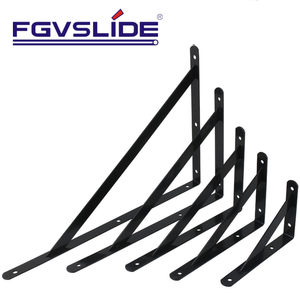 Support d'étagère pliant en L Support de <span class=keywords><strong>bricolage</strong></span> robuste matériel d'étagère ouvert supports d'étagère pliants en métal de fer rustique - Product Image 6