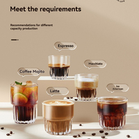 Tasse à café en verre 160-330 ml, compatible lave-vaisselle, sans danger pour les aliments, compatible micro-ondes, logo personnalisable, usage domestique, bureau, hôtel, minimaliste, individuelle