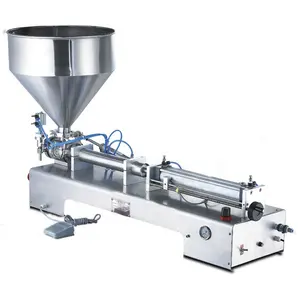 G1WGD Semi-Automatic Piston Single Head Bottle Filling Machine for Cosmetic Cream Juice Oil Liquid Gel Paint Shampoo Beverages