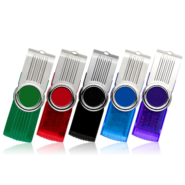Custom Logo Swivel USB Flash Pen Drive Popular 1GB 2GB 4GB 8GB 16GB 32GB 64GB USB 2.0/3.0 with Logo Printing New Product