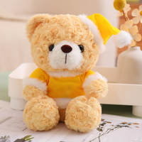 Cadeaux promotionnels de Noël, ours en peluche personnalisés avec logo, jouets en peluche mignons, ours Père Noël