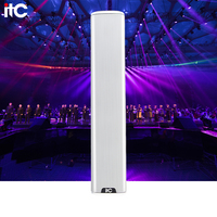 Altavoz de Columna Profesional Blanco de 100W con Sonido Envolvente y Audio de Alta Resolución para Salas de Conferencias