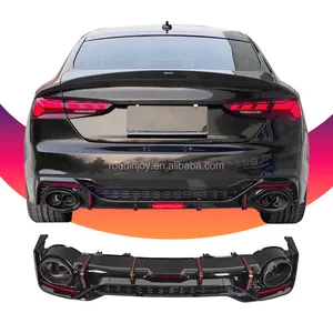 Diffusore posteriore 2021 2022 RS5 per Audi A5 S5 B9.5 S-Line Upgrade diffusore paraurti posteriore RS5 con tubo di scappamento