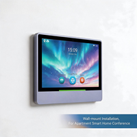 Tablette Intérieure H816 Android 8.1 avec Interphone, Écran IPS 10,1 Pouces, Vidéo-Parlophone POE pour Appartement, Maison Intelligente et Conférence