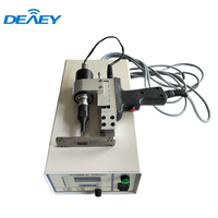Mesin pemotong ultrasonik, mesin pemotong ultrasonik, pisau Label kain 40Khz 800W untuk tekstil kain