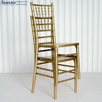 Chaises Chivari en or blanc, coussin pour mariage, fête, Banquet