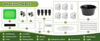Tour hydroponique aéroponique à 5 niveaux avec éclairage LED et pompe à eau |   Système de culture verticale intérieur