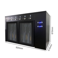 Distributeur de vin électrique avec distributeur de boisson en acier inoxydable de capacité supérieure de 6 bouteilles