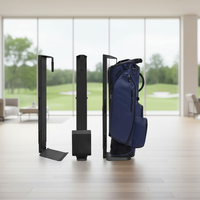 Système coulissant à ressort pneumatique JH-Mech, support mural simple pour sac de golf, nouveau support mural pour sac de golf, support de rangement pour sac de golf pour garage