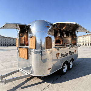 Mobile Food Trailer Snack Cart Food Truck Carts Coffee Cart Food Concession Trailer Fully Equipped Kitchen Cabinets - Product Image 2