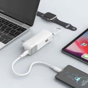 Chargeur mural AC PD22.5W Mini Powerbank 5000Mah avec câble Type C intégré - Product Image 6