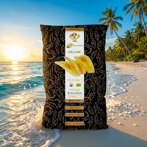 Хрустящие филиппинские банановые чипсы с морской солью 150г, оптом - Product Image 2