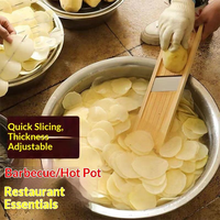 Nieuwe Product Ideeën 2023 Handmatige Keuken Aardappel Fruit Snijder Roestvrijstalen Lemmet Koreaanse Wortelsnijder Mandoline Groentesnijder