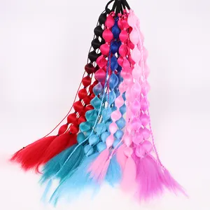 AliLeader trança ombre artesanal de bolhas trança de cabelo sintético tranças jumbo com estilo Yaki para crianças com lanterna de rabo de cavalo