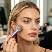 Ensemble de 12 pinceaux de maquillage, outils cosmétiques professionnels avec pinceau éventail, pinceau blush et pinceau poudre