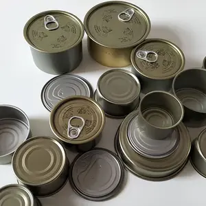 Lata de metal de aço livre de estanho de alta qualidade para embalagem de alimentos de latas de atum do Vietnã logotipo personalizado exportado colorido