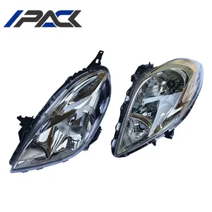 I-PACK ขายส่งแสงฮาโลเจนซีนอน LED ไฟหน้าสําหรับ Nissan ซันนี่ Versa 2011-2014 ไฟหน้า