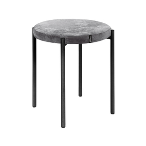 เก้าอี้คุณภาพสูงพร้อมที่นั่งทรงกลมแบบพับได้ Haushalt HT4P-V/GR ขาตั้งสี่ขาพร้อมเบาะนั่งบุนวม ขายดี - Product Image 1