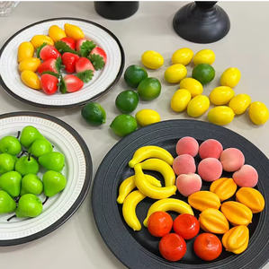 Fruits artificiels en plastique : oranges, bananes, citrons verts, pommes – Idéal pour la maison, la <span class=keywords><strong>cuisine</strong></span>, les fêtes, la photographie et les décorations de Thanksgiving - Product Image 4