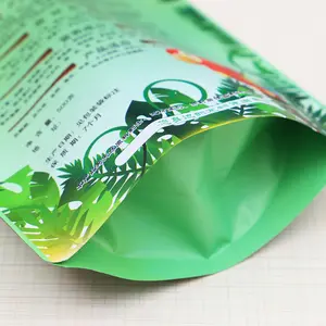 Jaula reciclable Bolsa de alimentación para pájaros Bolsas de plástico de papel de aluminio Frijoles Granos altos Embalaje Mascota Periquito Comida para pájaros Bolsas de pie