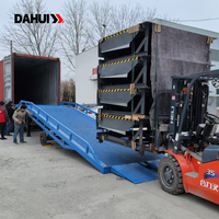 Rampe de chargement mobile DAHUI DCQY-8T, capacité de charge 8T, élévateur hydraulique, acier au carbone, certifications complètes, directement de l'usine