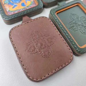 Colgante Thangka Pintado a Mano con Cinco Señores y Doce Dioses Guardianes del Zodíaco, Adorno de Moda para Hombre - Product Image 1