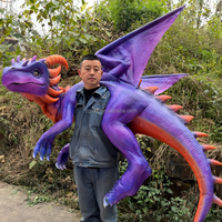 Costume de dragon robotique réaliste à porter sur l'épaule pour Halloween, les spectacles théâtraux et les événements commerciaux