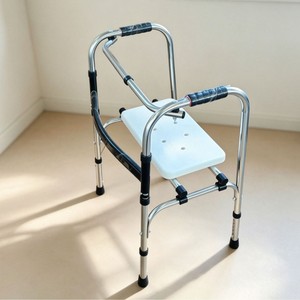 LeBang Walking Aid Stainless Steel Adjustable Height <b>Elderly</b> Mobility Support <b>Walker</b> - Product Image 3
