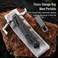 Couteau multi-outils robuste avec ciseaux et embouts de tournevis, couteau utilitaire pliable, outil de survie multifonctionnel EDC
