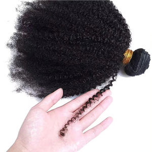 Extensions de <span class=keywords><strong>Cheveux</strong></span> Humains Naturels Vierges Bouclés Afro Kinky Indiens Bruts 4B 4C 100% Doux, Tissage de <span class=keywords><strong>Cheveux</strong></span> Humains en Paquets - Product Image 6