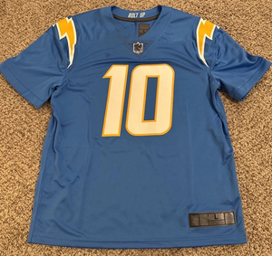 Nouveau maillot de Los Angeles 2026 # 10 Justin Herbert Ladd McConkey Omarion Hampton Derwin James Jr Maillot de football américain brodé - Product Image 2